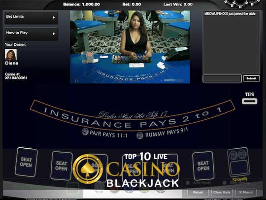 live blackjack